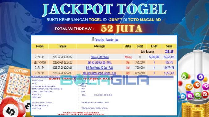 bukti jp bolagila #295 bukti jp bolagila #295