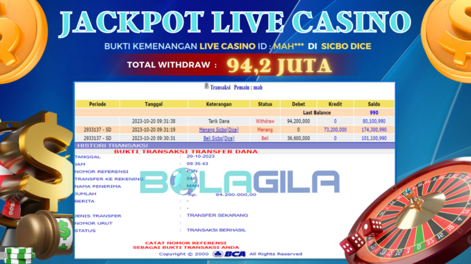 BG JP LIVE CASINO MALAM
