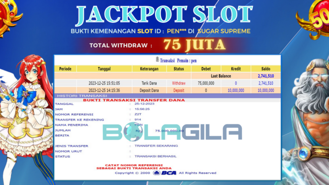 BUKTI JP BOLAGILA #579 BUKTI JP BOLAGILA #579