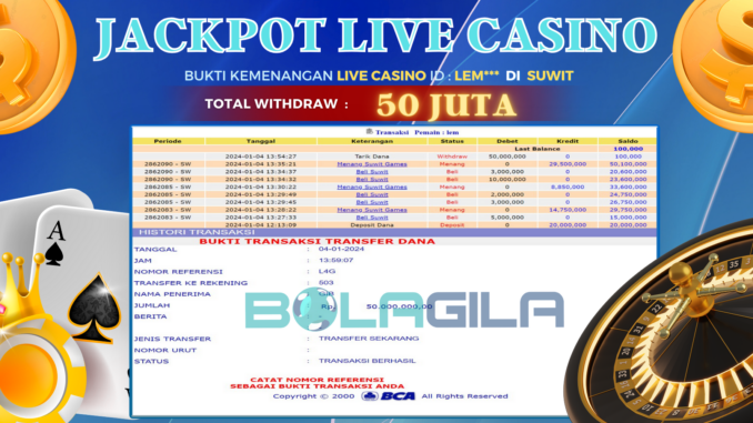 BUKTI JP BOLAGILA #596 BUKTI JP BOLAGILA #596